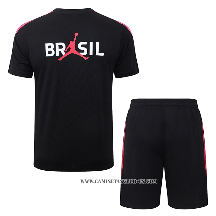 Chandal del Brasil 26-27 Manga Corta Negro - Pantalon Corto